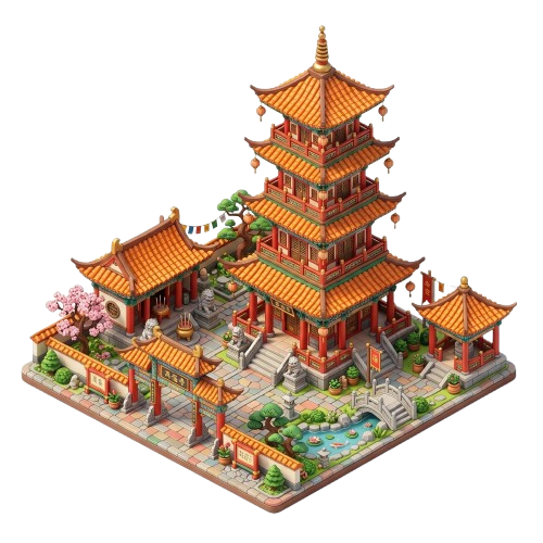 China Pagoda 3D Pop-out
